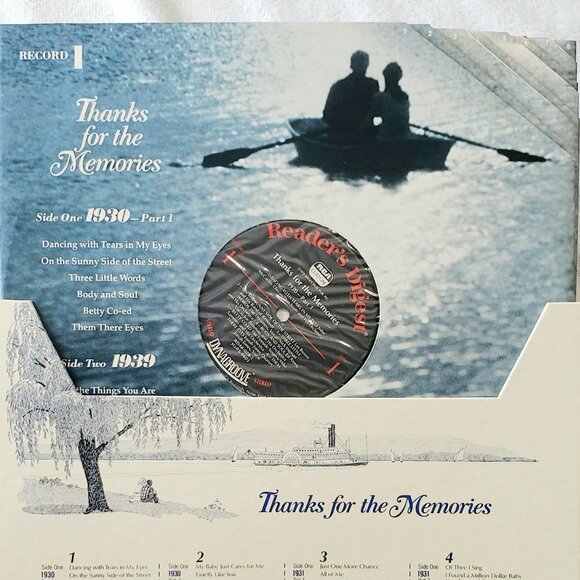 RARE- Reader's Digest "Thanks for the Memories" 1930's-Set Of 8 LP Records Vinyl - Picture 8 of 16